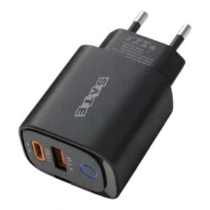 Cargador para cel SATE A-CC1204 12W USB + USB-C