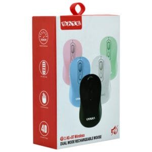 Mouse Inalámbrico Satellite A-761G Bluetooth + 2.4GHz Recargable USB-C