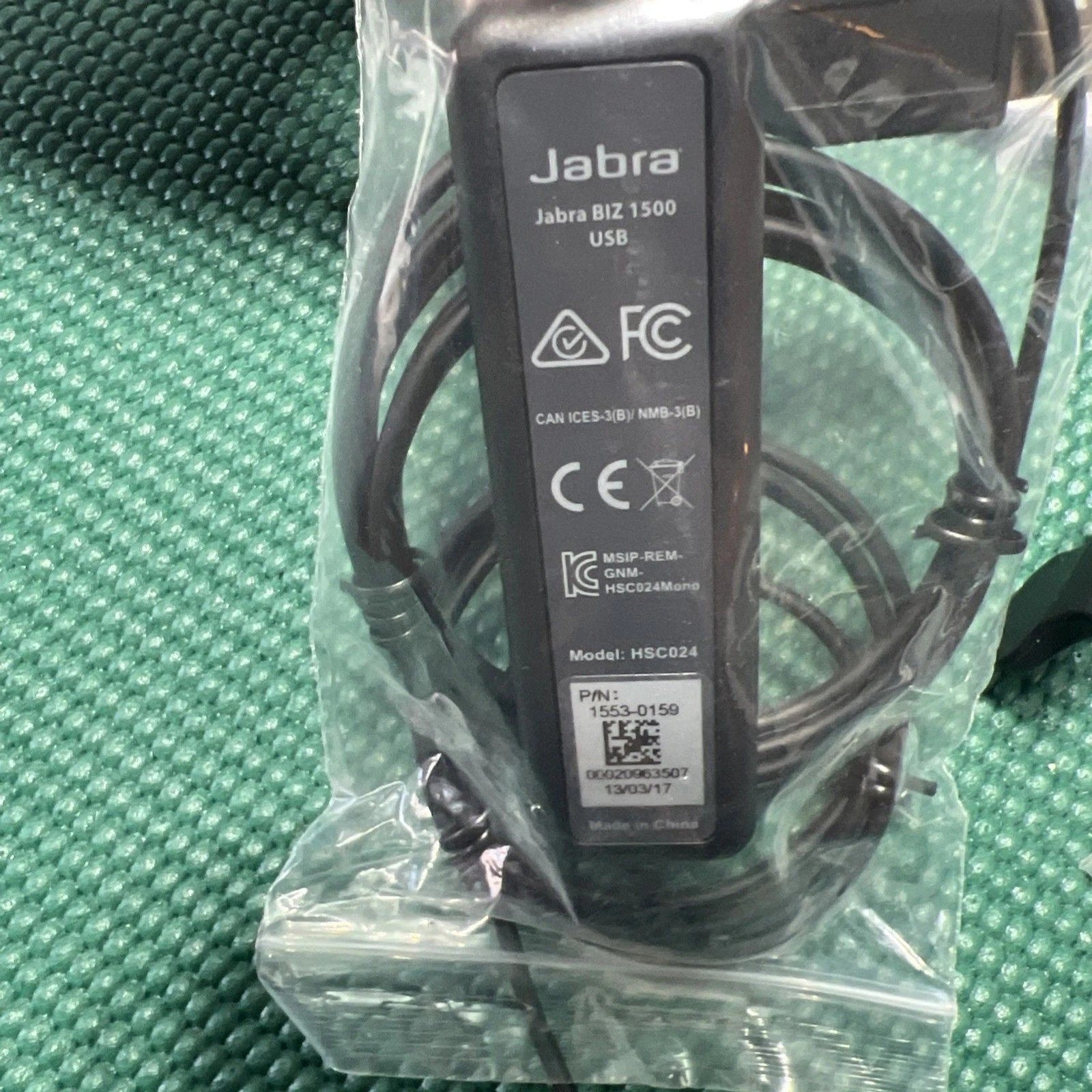 Auricular Jabra Biz 1500 Mono USB con Micrófono HSC024 - Imagen 2