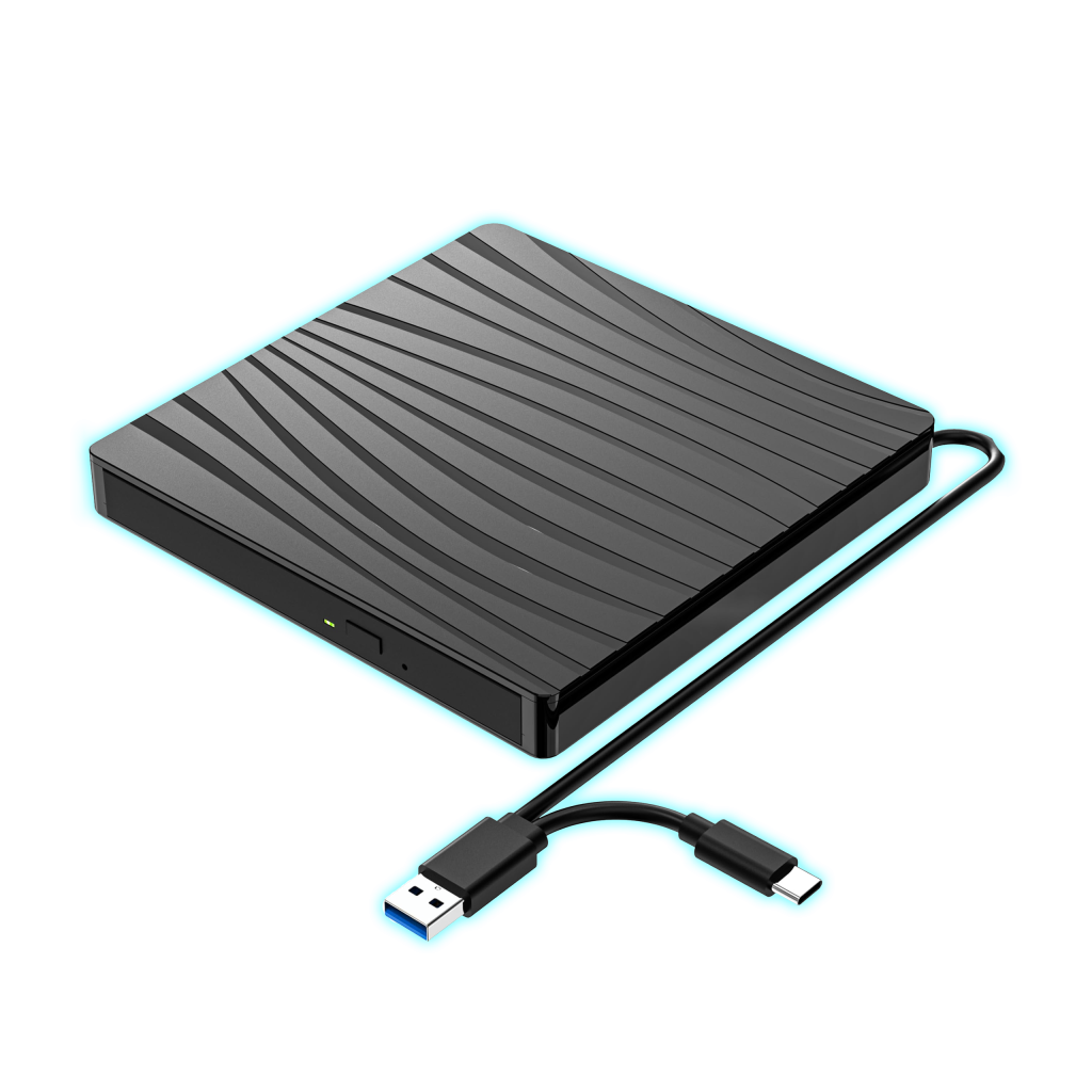 Lector y grabador de DVD/CD Externo tipo C Y USB 3.0