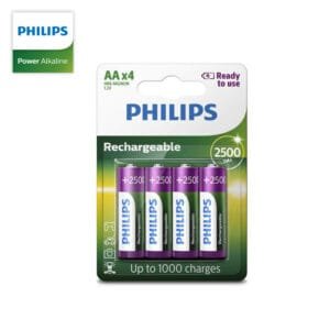 Pila Recargable AA 2500mAh Philips R6B4RTU25/97 4 Unidades