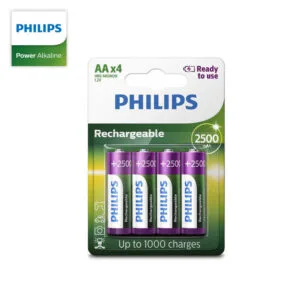 Pila Recargable AA 2500mAh Philips R6B4RTU25/97 4 Unidades