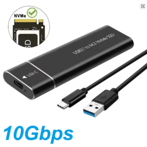 Gaveta para SSD M.2 NVMe USB 3.1 10Gbps Aluminio