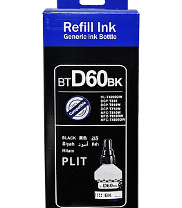 Tinta para Brother negra BTD60BK P/Impresoras T310-T510 Y T710