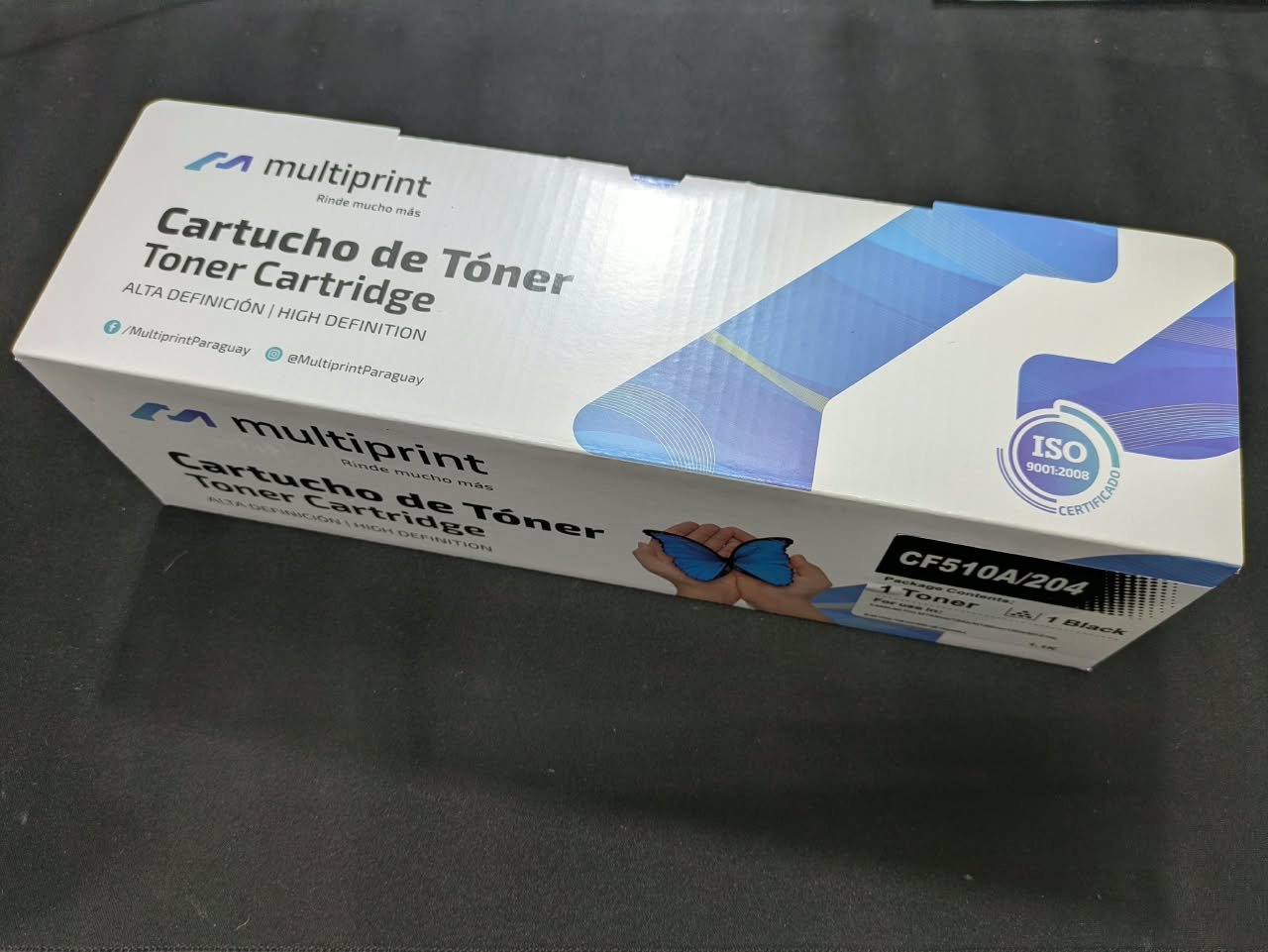 Tóner Multiprint CF510A 204A negro compatible con HP LaserJet Pro M154 M180 M181 - 1.100 páginas
